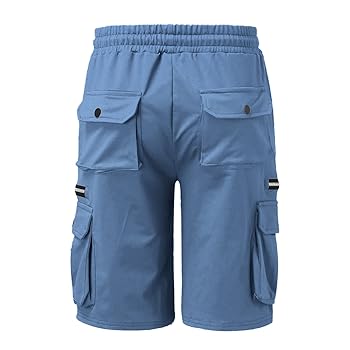 Amazon | カーゴパンツ メンズ 作業着 無地 調整紐 ゆったり